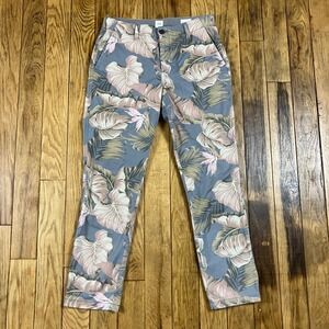 GAP Girlfriend Chino Tropical Floral Print Pants Size 4‎